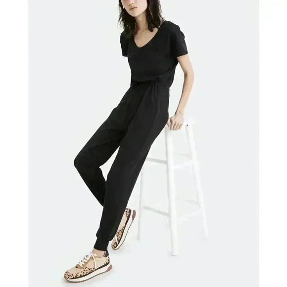 Madewell MWL Dori Jumpsuit Black Size Small